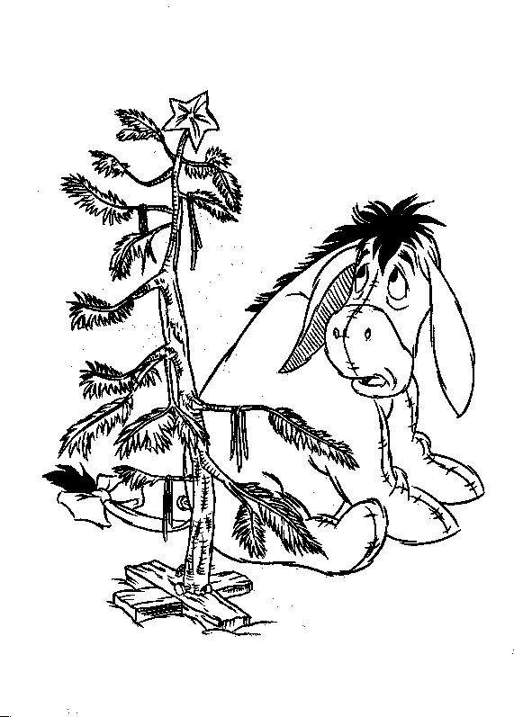 Plansa de colorat cu Winnie de Pooh 14 7